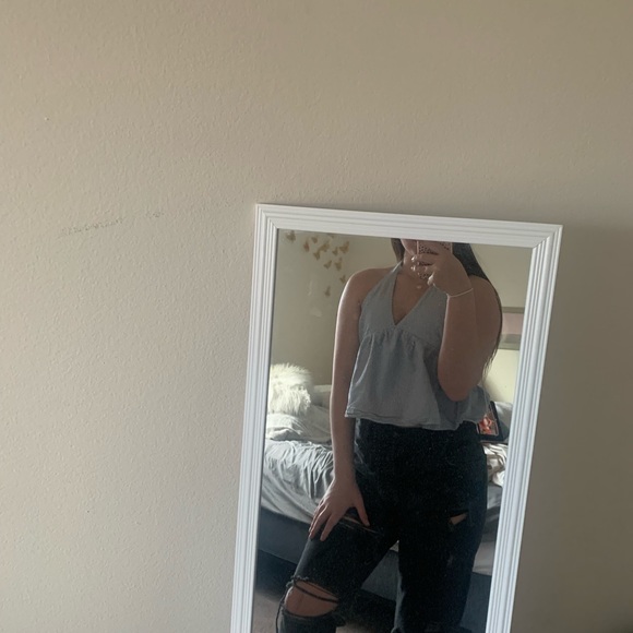 Red Collection from Zara blue striped tank top - Picture 5 of 5